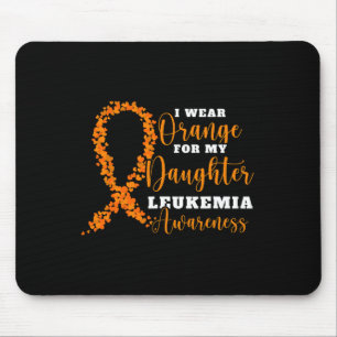 Wear Orange For My Daughter. Orange Leukaemia Awar Mouse Pad