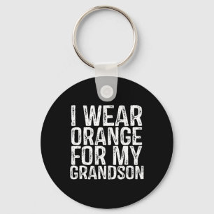 Wear Orange For My Grandson Leukaemia Awareness  Key Ring