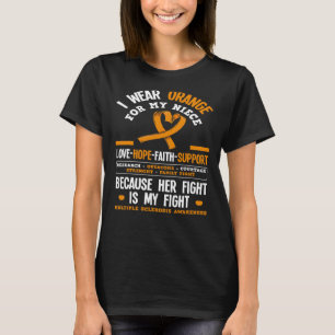 Wear Orange For My Niece Ms Multiple Scelrosis Awa T-Shirt