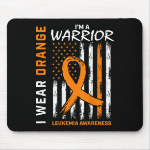 Wear Orange I'm A Warrior Leukaemia Awareness Amer Mouse Pad