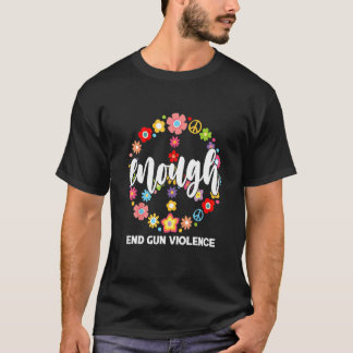 Wear Orange Peace Sign Enough End Gun Violence 2 T-Shirt