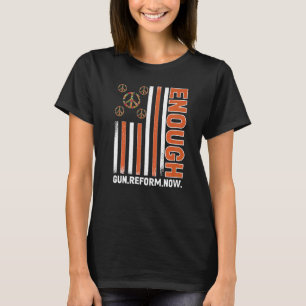 Wear Orange Peace Sign Flag Enough End Gun Violenc T-Shirt