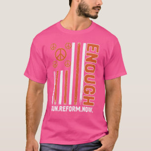 Wear Orange Peace Sign Flag Enough End Gun Violenc T-Shirt