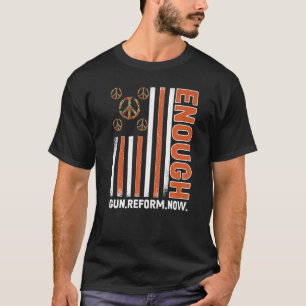 Wear Orange Peace Sign Flag Enough End Gun Violenc T-Shirt