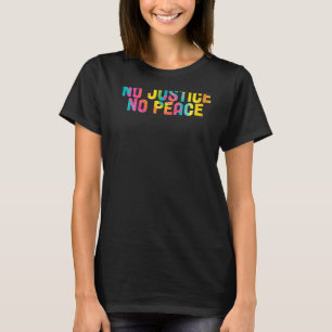 Wear Orange Peace Sign No Justice No Peace T-Shirt