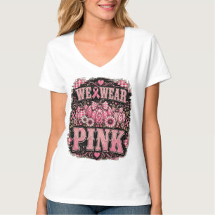 Wear Pink Breast Cancer Awareness Pumpkin T-Shirt