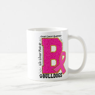 Wear Pink Bulldogs Breast Cancer Awareness Bulldog Coffee Mug