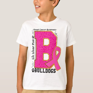 Wear Pink Bulldogs Breast Cancer Awareness Bulldog T-Shirt