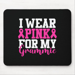 Wear Pink For My Grammie Breast Cancer Awareness Mouse Pad