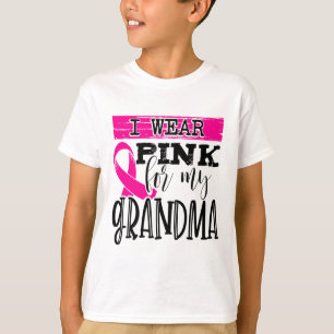 Wear Pink For My Grandma - Breast Cancer Awareness T-Shirt