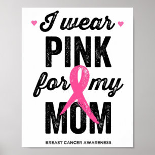 Wear Pink For My Mum Poster