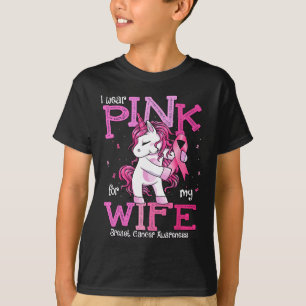 Wear Pink For My Wife Shirt Breast Cancer Awarenes