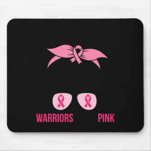 Wear Pink Messy Bun Mum Breast Cancer Awareness Mouse Pad