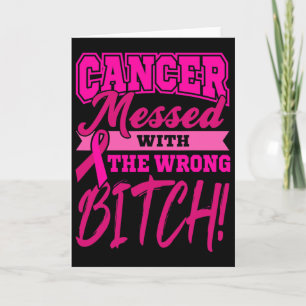 Wear Pink World Cancer Day Gift Pink Ribbon Chemot Card