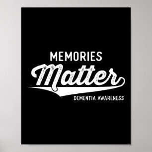 Wear Purple Dementia Awareness Gifts Memories Prob Poster