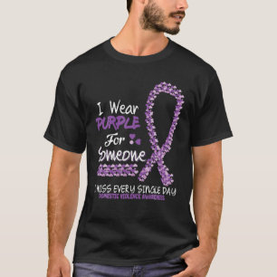Wear Purple Domestic Violence Awareness Quote Tee