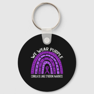 Wear Purple For Cornelia De Lange Syndrome Awarene Key Ring