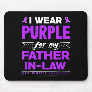 Wear purple for father-in-law alzheimer's mouse pad