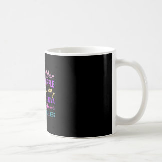 Wear purple for grandma alzheimers awareness coffee mug