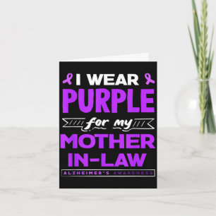Wear purple for mother-in-law alzheimer's card