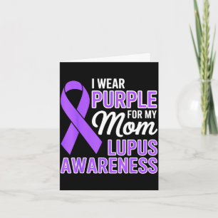 Wear purple for mum lupus awareness month sle card