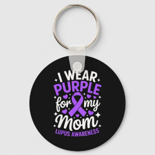 Wear purple for mum lupus awareness month sle key ring