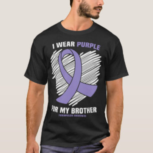 Wear Purple For My Brother Fibromyalgia Awareness T-Shirt