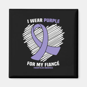 Wear Purple For My Fiance Fibromyalgia Awareness 1 Magnet