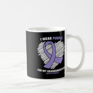Wear Purple For My Granddaughter Fibromyalgia Awar Coffee Mug