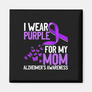 Wear Purple For My Mum Alzheimer´s Awareness Magnet