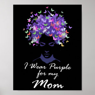 Wear Purple For My Mum Family Support Alzheimerhei Poster