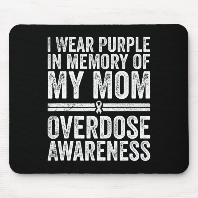 Wear Purple For My Mum  Mouse Pad (Front)