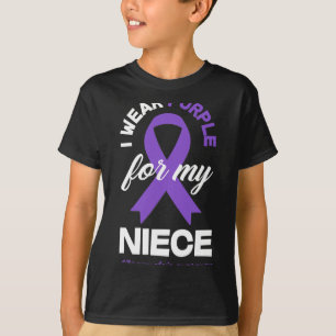 Wear Purple For My Niece Fibromyalgia Awareness 1 T-Shirt