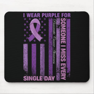 Wear purple for pancreatic cancer awareness mouse pad