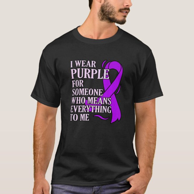 Wear Purple For Someone Epilepsy Awareness Month G T-Shirt (Front)