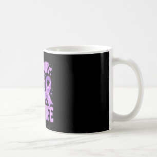 Wear purple for wife alzheimers awareness purple coffee mug