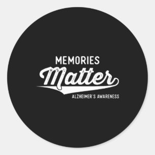 Wear Purple Heimerheimer's Awareness Gifts Memorie Classic Round Sticker