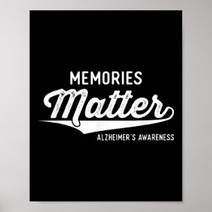 Wear Purple Heimers Awareness Gifts Memories Gift  Poster