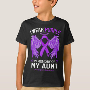 Wear Purple In Memory Of Aunt Alzheimerheimer Awar T-Shirt