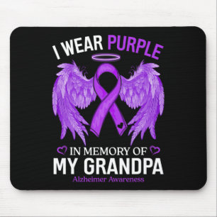 Wear Purple In Memory Of Grandpa Alzheimerheimer A Mouse Pad