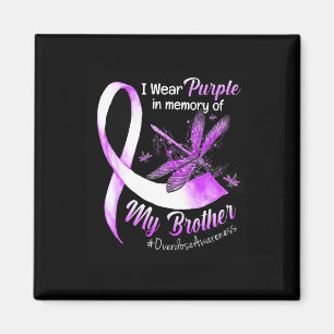 Wear Purple In Memory Of My Brother Overdose Aware Magnet