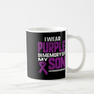 Wear Purple In Memory Of My Son Overdose Awareness Coffee Mug
