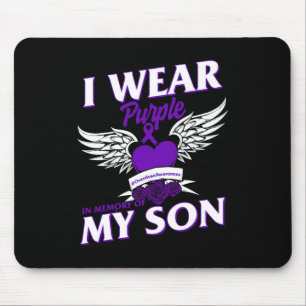 Wear Purple In Memory Of My Son Overdose Awareness Mouse Pad