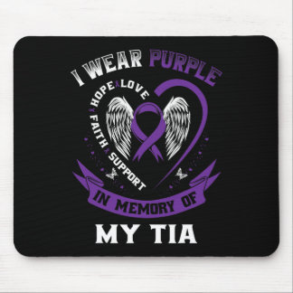 Wear Purple In Memory Of My Tia Pancreatic Cancer Mouse Pad