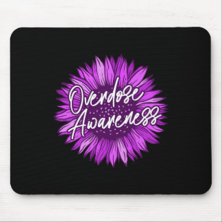Wear Purple Overdose Awareness Gifts Survivor Ribb Mouse Pad