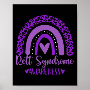 Wear Purple Rainbow Awsewome For Rett Syndrome Awa Poster