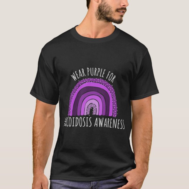 Wear Purple Sarcoidosis Awareness Month Sarcoidosi T-Shirt (Front)