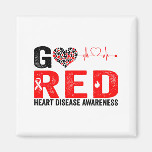 Wear Red Day Go Red In February Heart Disease Awar Magnet