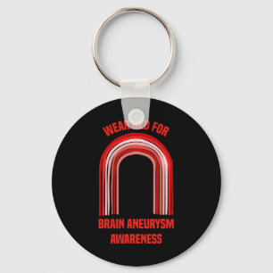 Wear Red For Brain Aneurysm Awareness   Brain Aneu Key Ring
