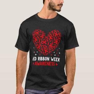 Wear Red For Red Ribbon Week Awareness Drug Free C T-Shirt